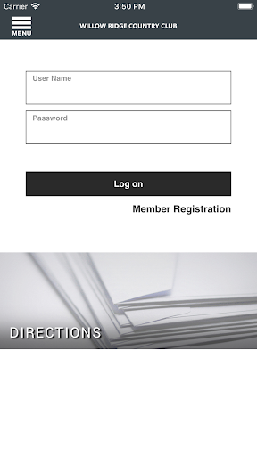 Android application Willow Ridge CC screenshort
