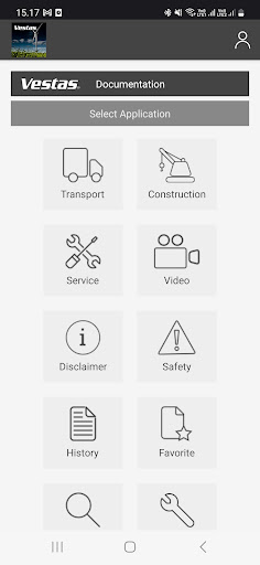Android application Vestas Documentation screenshort
