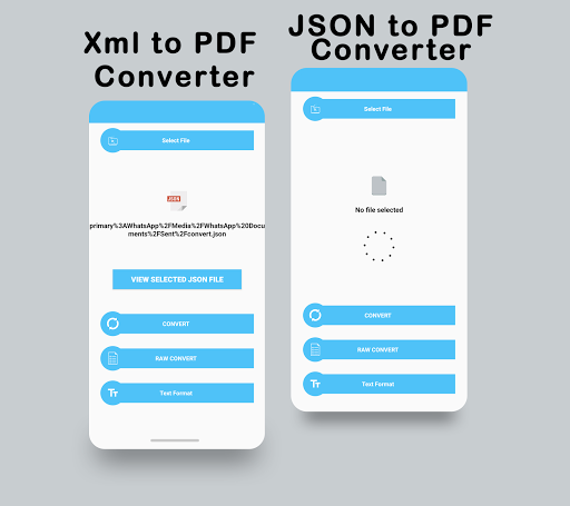 Xml / Json to Pdf Converter Screen 3