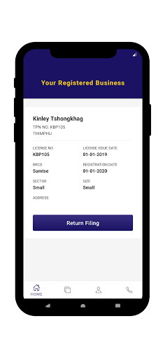 Bhutan Tax - BETA Screen 2