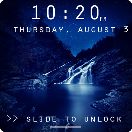 Waterfall Pattern Lock Screen logo