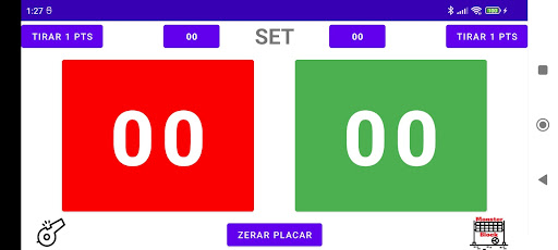 Android application Placar Vôlei screenshort