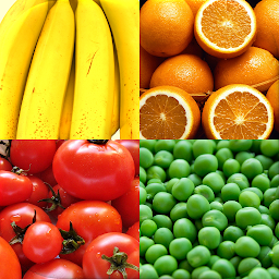 Imagen de ícono de Frutas y verduras - Fotos-Quiz