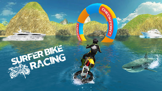 Surfer Bike Racing Game 3D screenshots 1