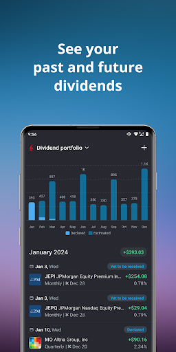 Snowball Analytics – dividends Screen 3