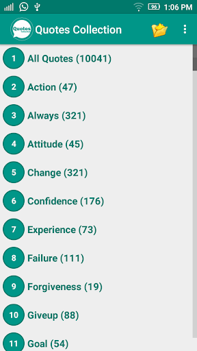 Aperçu de l'application