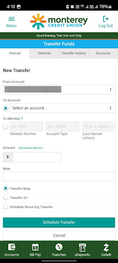MontereyCU Mobile Banking Screenshot 4 - AppWisp.com