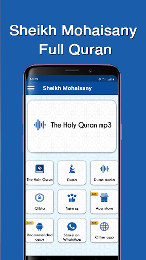 Android application sheikh mohaisany Full Quran screenshort