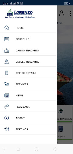 Lorenzo Shipping Mobile Screen 2