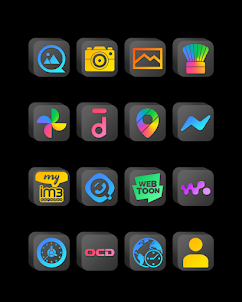 Cubic Dark Mode - 3D Icon pack