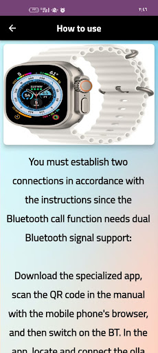 Smart watch S8 Ultra guide Screen 3