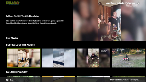 FailArmy for Android TV