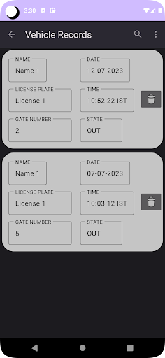 QR Vehicle Recorder-Admin Screenshot 4 - AppWisp.com