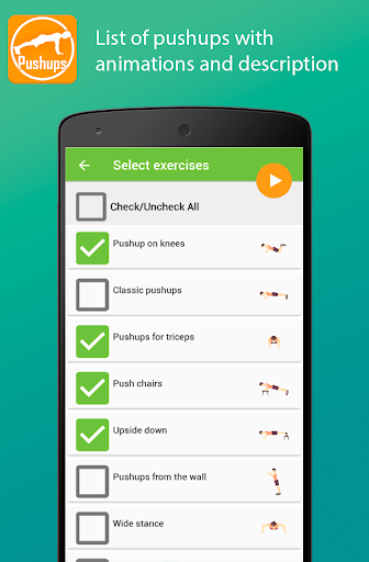 Screenshot of My Pushups workout