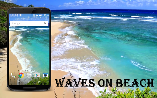 Android application Waves on Beach Live Wallpaper screenshort