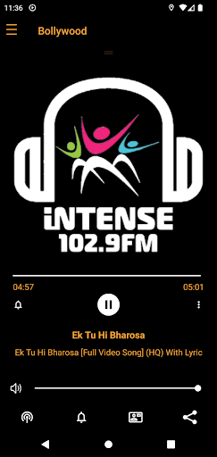Android application Intense 102.9 FM screenshort