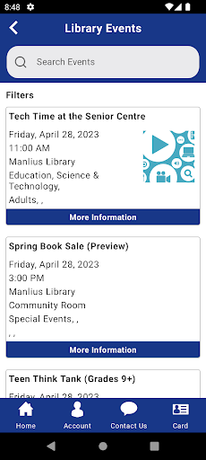 Manlius Library Screen 2