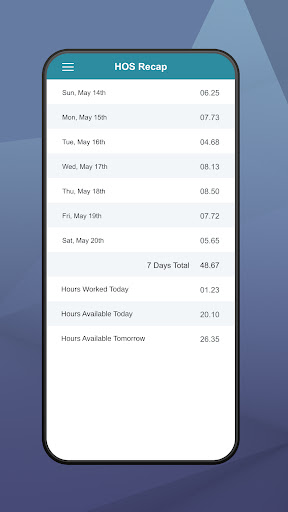 Android application PDSINC ELD screenshort