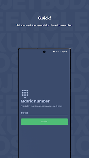 Android application AMCI Code screenshort