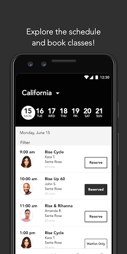 Rise Cycle Co. Screen 3