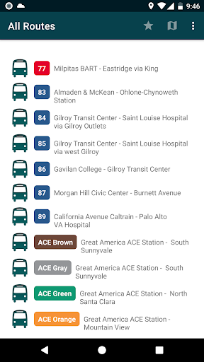 Transit Schedules Screen 2