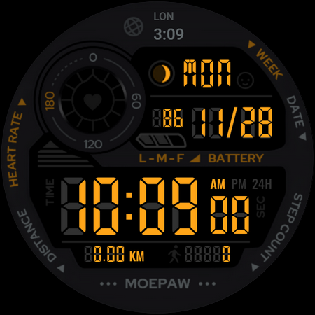 Moepaw LED 2 Watch Face screenshot 8