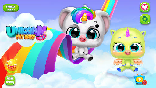 Download Unicorn Baby care - Pony Game  screenshots 1