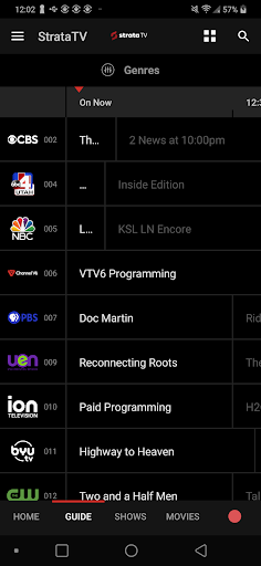 Screenshot of StrataTV