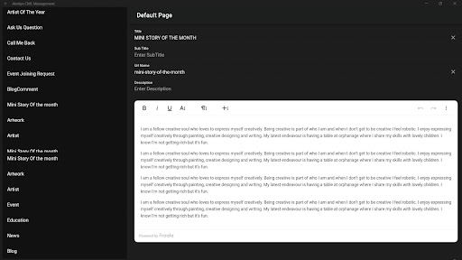 Aimbys CMS Management