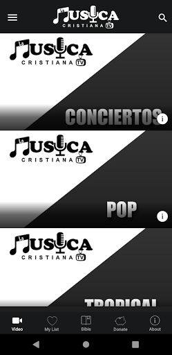 Android application LaMusica Cristianatv screenshort