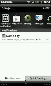 Name-day notification & widget