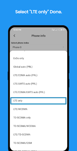4G Only Network Mode - Dual SIM