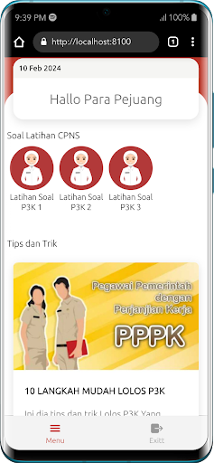 Android application Latihan Soal P3K 2024 screenshort