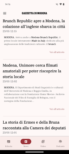La Gazzetta di Modena Screen 2