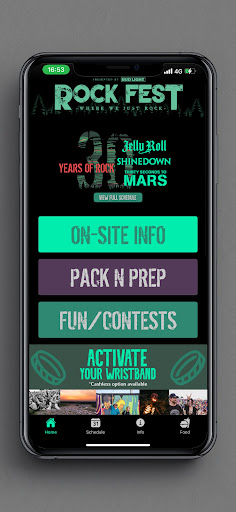 Android application Rock Fest 2024 screenshort