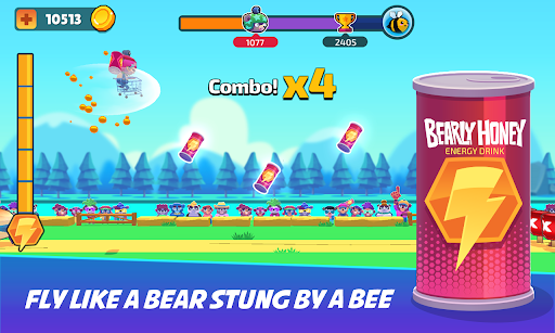 Bearly a Toss - A jump with bears and honey  screenshots 2