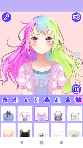 Android application Cute Avatar Factory: Pastel Av screenshort