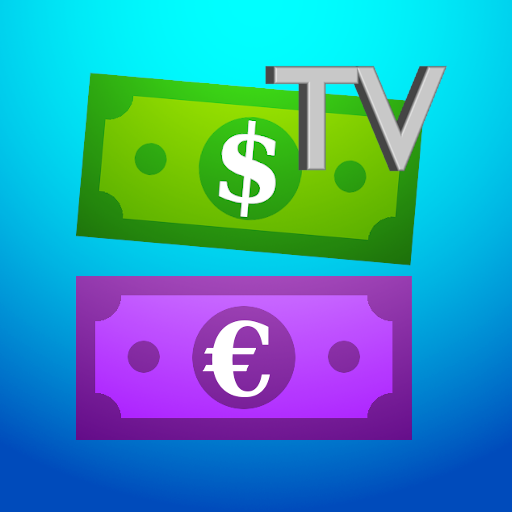 Money Falling Underwater TV  Icon