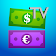 Money Falling Underwater TV - 3D Live App icon