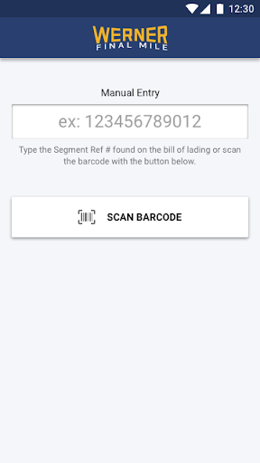 Android application Werner Final Mile screenshort