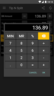 Tip N Split Tip Calculator Screenshot