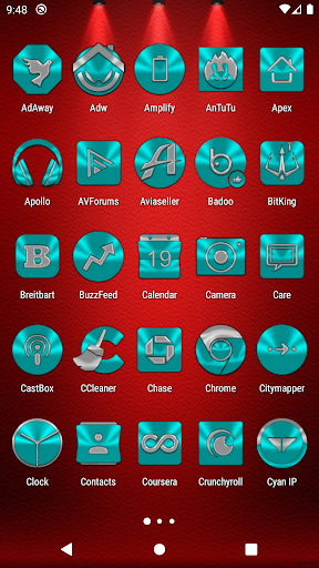 Cyan Icon Pack Screen 3