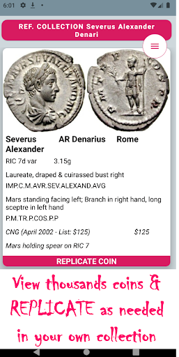 Ancient Roman Coin Collection Screen 2