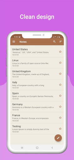 Android application Easy Notepad Notes screenshort