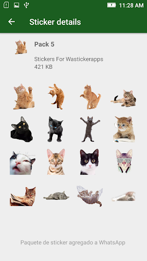 Cat Memes WASticker Screen 2