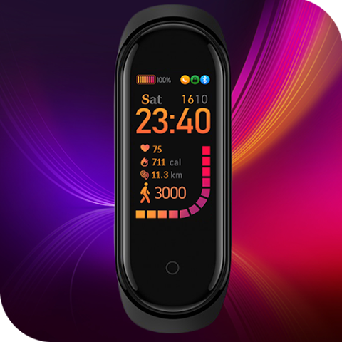 Screenshot 1 Mi4Watch - WatchFace for Xiaomi Mi Band 4 Misfits android