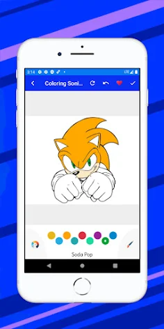 Soni Blue Coloring book Hedgeh - Screenshot 1