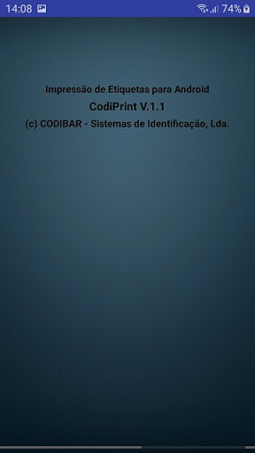 Android application CodiPrint screenshort