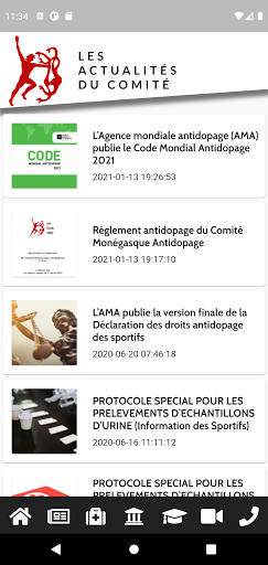 Comité Monégasque Antidopage Screen 2