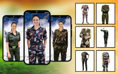 Women army commando photo suit